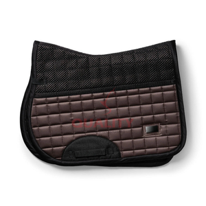Alfombrilla de sillín ecuestre inglesa elegante, forro suave, estructura transpirable, diseño acolchado duradero, cómodo soporte para caballos - Product Image 4
