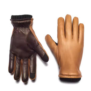 Nouvelle saison d'hiver mode femmes dame en cuir souple habillage gants hiver chaud avec fourrure femmes gants de conduite - Product Image 1