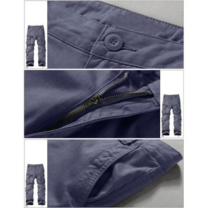 Pantalon cargo décontracté et élégant pour hommes avec poches multiples Coton original Léger et durable Vêtements d'extérieur surdimensionnés longue durée - Product Image 4