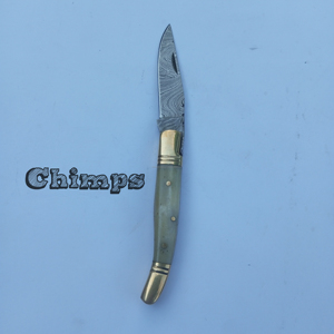 Cuchillo plegable táctico de alta calidad, precio razonable, cuchillo de caza de acero de Damasco, cuchillo de bolsillo multiherramienta, OEM personalizable - Product Image 1