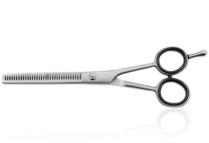 Poignée en acier inoxydable de conception unique personnalisée ciseaux amincissants de coiffeur vis réglable - Product Image 6