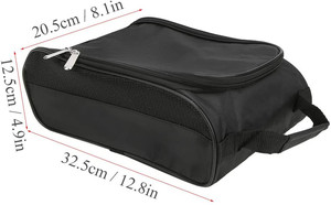 . Golf Shoe Organizer Bag with Dual Zipper and Carry Handle for Outdoor Sports - Product Image 3