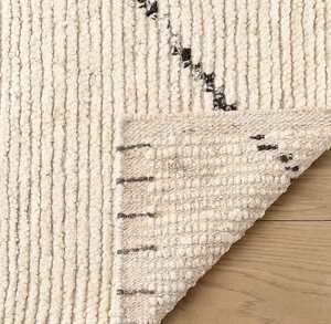 Alfombra Marroquí de Lana, Juego de Alfombras Tradicionales, Diseño Elegante, Anudada a Mano, Duradera, para Uso en Interiores, Textura Suave, Revestimiento para Pisos - Product Image 3