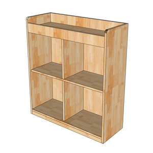 Étagère à jouets en bois de caoutchouc pour enfants 80x30x90cm KTMN003 pour le rangement de la chambre - Product Image 5