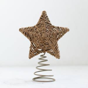 New Arrival Hand-weave Straw Stars Seagrass Christmas <b>Ornaments</b> <b>Vintage</b> Decor for Office Decorations - Product Image 4