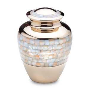 Urnas de cremaciones de nácar de latón - Product Image 2