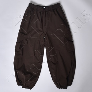 Pantalon de neige imperméable marron de haute qualité, taille à cordon de serrage, ventilation respirante, fermeture éclair et ourlet élastique - Product Image 1