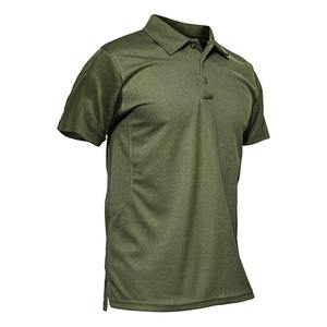Polo à séchage rapide pour homme - T-shirt tactique à manches courtes en jersey piqué pour les sports actifs et décontractés, respirant - Product Image 1