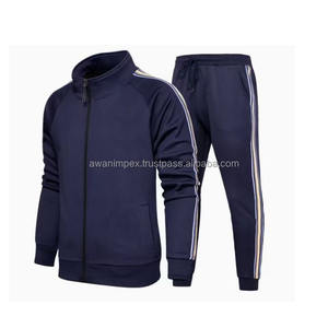 Polyester/coton de qualité supérieure, survêtement à la mode avec logo personnalisé, ensemble deux pièces, survêtements pour hommes et femmes - Product Image 1