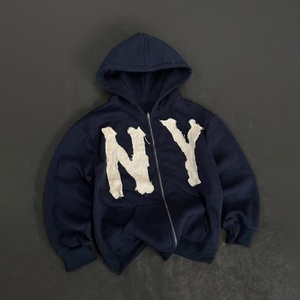 <b>Top</b> Deals <b>Distressed</b> Rough Patches Hoodie for Men Women Streetwear Vintage Washed Cotton Pullover Sweatshirt Hoodies - Product Image 1