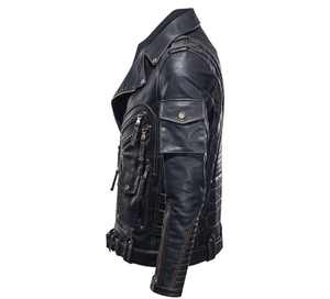Chaquetas de cuero para hombre con etiqueta personalizada, hechas de fábrica para la comodidad de la motocicleta. Tamaños de Venta caliente, calidad premium garantizada. - Product Image 2