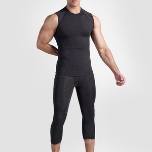Camiseta de compresión de manga larga de Color sólido para hombre, camisetas atléticas de entrenamiento de gimnasio, camiseta de capa Base para correr de secado rápido - Product Image 6