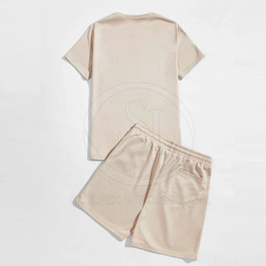 Ensemble de shorts d'été personnalisés pour hommes manches courtes décontractées respirantes en matériau durable - Product Image 2