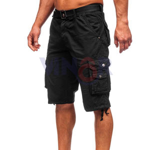 กางเกงขาสั้นคาร์โก้ผู้ชายหลายกระเป๋าใหม่ฤดูร้อนกางเกงเอวยางยืดระบายอากาศได้ดีแห้งเร็วขนาดพิเศษออกแบบได้ตามต้องการ - Product Image 2