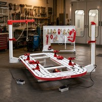 Banc de réparation de châssis pour réparation de collision, avec levage hydraulique vertical et alignement de châssis