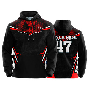 Sweatshirts à capuche en tricot personnalisés de haute qualité pour hommes Sweatshirts à capuche imprimés lourds surdimensionnés personnalisés par transfert de chaleur Impression DTG Logo personnalisé - Product Image 3