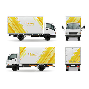 Cá nhân lớn tùy chỉnh xe tải đề can trở lại kính phía sau cửa sổ Vinyl sticker bám phim Trailer van xe tự động xe từ - Product Image 1