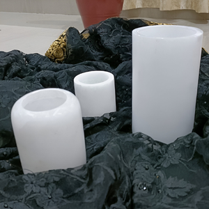 Soporte de vela de Navidad de piedra de alabastro de lujo directo de fábrica al por mayor envío rápido decoración festiva farolillos de piedra tarros de velas - Product Image 5