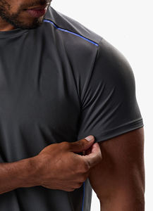 Camiseta Deportiva Ligera para Hombre, Estilo Urbano, Informal, Atlética, de Fitness, 100% Algodón, Microfibra, Transpirable - Product Image 2