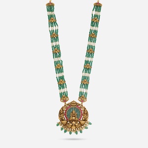 Antique Vintage Necklace 189112 Diamond and Pearl <b>Chains</b> Religious Style for Wedding and Gift - Product Image 1