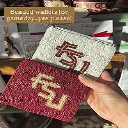 Porte-monnaie en coton personnalisé à thème sportif brodé à la main - Product Image 2