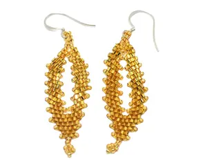 Wholesale Supply Handmade Women Jewelry Fashion Drop Earrings Glass Beads Earrings for Global Buyers