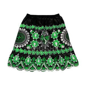 Falda Midi Informal de Mujer al por Mayor, Personalizada, de Cintura Alta, con Bordado de Patchwork, 100% Algodón, Ecológica, Transpirable, Tallas Personalizadas - Product Image 1