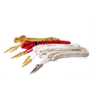 Precio al por mayor vestido Aiguillettes cordón con accesorios de metal personalizado oro alambre Aiguillette - Product Image 5