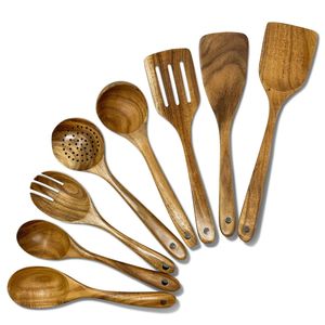 Juego de Cucharas de Madera con Acabado Pulido en Oro Rosa, Cucharas para Servir Café, Cucharas para Degustación de Bebés, Duraderas y Aptas para Lavavajillas - Product Image 3