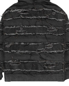 เสื้อฮู้ดมีซิปสำหรับผู้ชายผ้าคอตตอนมีฮู้ดผ้าเกล็ดปลาแบบปักลาย - Product Image 3