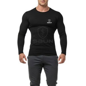 Camisetas de Compresión para Hombre, Talla Grande, Corte Ajustado, Manga Larga, Casuales, Ecológicas, de Secado Rápido y Transpirables - Product Image 3