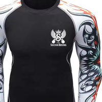 Nouveau Rashguard de Compression Respirant à Manches Courtes 220g pour Adultes, Personnalisé pour Sports de Combat (Boxe, Jiu Jitsu BJJ, MMA, Kimono No-Gi)