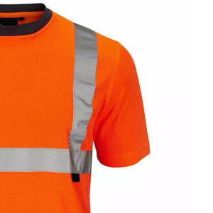 T-shirt de sécurité réfléchissant haute visibilité personnalisé votre logo T-shirt de sécurité à manches courtes de protection à vendre - Product Image 4