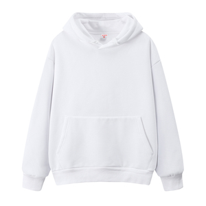 <b>Men's</b> <b>Red</b> Hooded <b>Sweatshirt</b> Oversized Cotton Knitted Casual Solid Color Pocket Design Autumn Wear - Product Image 5