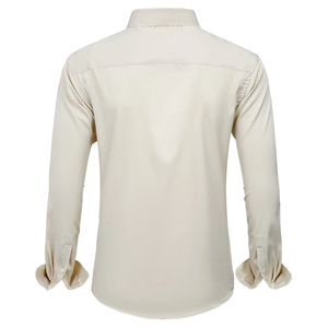Nouvel arrivage de chemises formelles grande taille pour hommes conception personnalisée couleur douce coupe ajustée confortable chemises formelles pour hommes de BD - Product Image 4