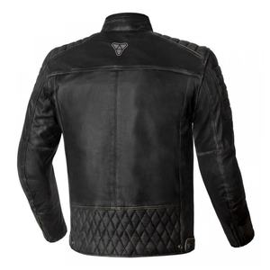 Chaqueta de cuero de carreras para motocicleta y Automovilismo de talla grande con armadura de cuero de vaca resistente a prueba de viento aprobada por la CE - Product Image 3