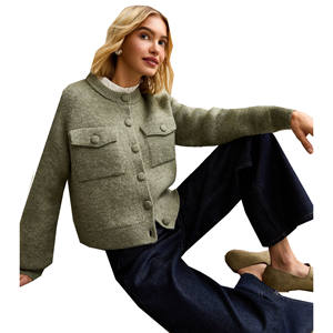 Chaqueta Bomber Personalizada de Otoño/Invierno para Mujer, Color Sólido, con Cierre y Logotipo, con Ribete de Piel, Transpirable, de Poliéster, Marca Personalizada - Product Image 3