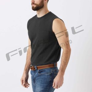 เสื้อกล้ามฟิตเนสแขนกุดสำหรับผู้ชายผ้าฝ้ายสำหรับออกกำลังกายยิมปล่อยชายเสื้อถักระบายอากาศได้ดีโลโก้ออกแบบได้ตามที่ต้องการ - Product Image 4