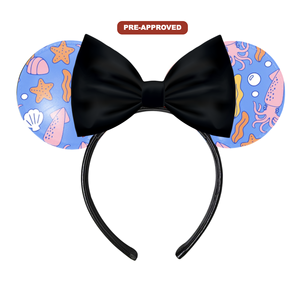 Diadema de vinilo negra personalizada con diseño de calamar, pintable, para niños, regalo de moda para actividades de manualidades personalizadas - Product Image 1