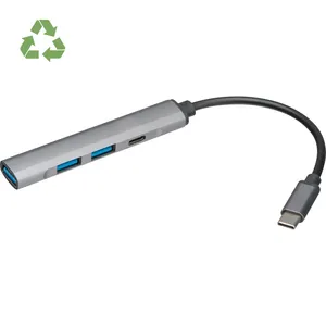 Hub USB Riciclato Personalizzato Hildegarda, Gadget Promozionali Personalizzati - Product Image 1