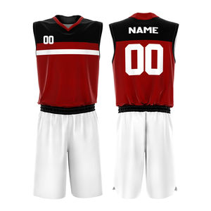 Uniforme de basket-ball pour hommes avec un matériau en maille respirant pour les jeux en salle et en extérieur, les routines d'entraînement et une liberté de mouvement totale - Product Image 1