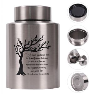 Urnes moyennes en acier inoxydable pour cendres humaines Urnes moyennes pour cendres Urnes de crémation pour adultes, hommes, femmes Taille personnalisée - Product Image 2