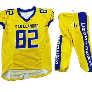 Maillot de football américain personnalisé à prix d'usine / Uniforme de football américain universitaire noir et rouge - Product Image 1