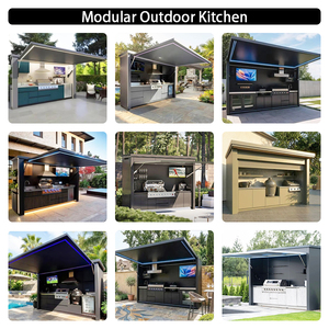 Modular Design Stainless Steel <strong>Units</strong> with BBQ and Sink Outdoor <strong>Kitchen</strong> Shed Weatherproof Structure for Outdoor Leisure Spaces - Product Image 5