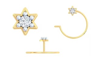 Améliorer la beauté naturelle traditionnelle à moderne 18K Fine Nez Pin pour les femmes Bijoux élégants en or et diamant pour tous les jours - Product Image 2