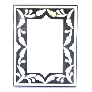 Marco de fotos de hueso de cuerno hecho a mano indio de alta calidad, diseños personalizados de madera de resina más vendidos, logotipo de Metal, precio al por mayor - Product Image 3