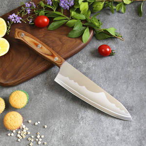 Couteau de cuisine professionnel nouveauté personnalisé en gros en acier inoxydable allemand à haute teneur en carbone avec poignée ergonomique - Product Image 3