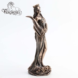 VERONESE DESIGN FORTUNA ESTATUILLA ELEGANTE Arte de bronce fundido en frío y decoración del hogar de poliresina para interiores - Product Image 4