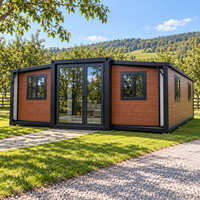 Chauffe-eau en option, maison préfabriquée 2 chambres, portes et fenêtres sur mesure, maisons modulaires préfabriquées, maison de campagne