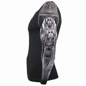 เสื้อรัดกล้ามเนื้อคุณภาพพรีเมียม ลายพิมพ์แบบซับลิเมชั่น แขนยาว สำหรับนักกีฬา MMA สินค้ามาใหม่ ยั่งยืน ใส่ได้ทั้งชายและหญิง - Product Image 6